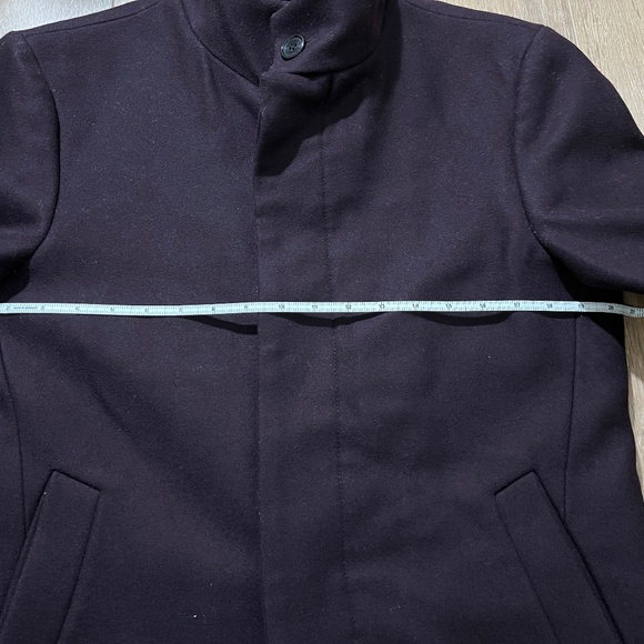 Club Monaco Men's 80% Wool Funnel Neck slim fit Coat size 38 - Picture 4 of 10